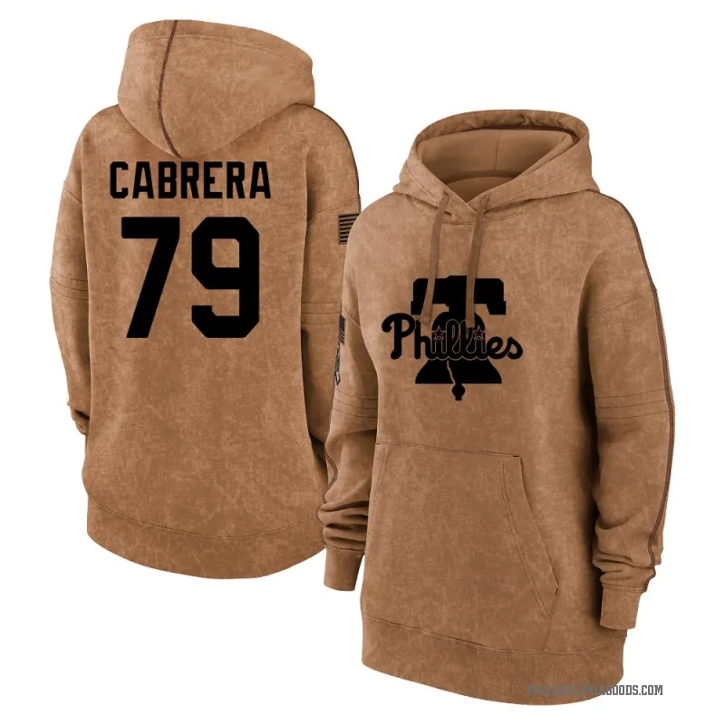 Jean Cabrera Women's Brown Philadelphia Phillies 2023 Salute to Service Pullover Hoodie