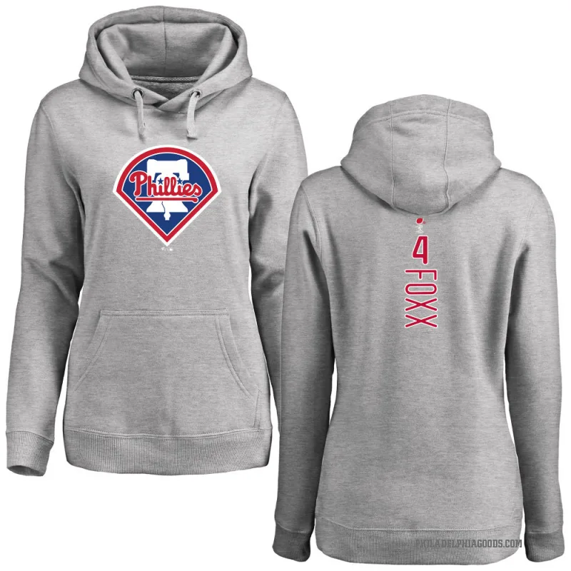 Jimmy Foxx Women's Philadelphia Phillies Ash Backer Pullover Hoodie