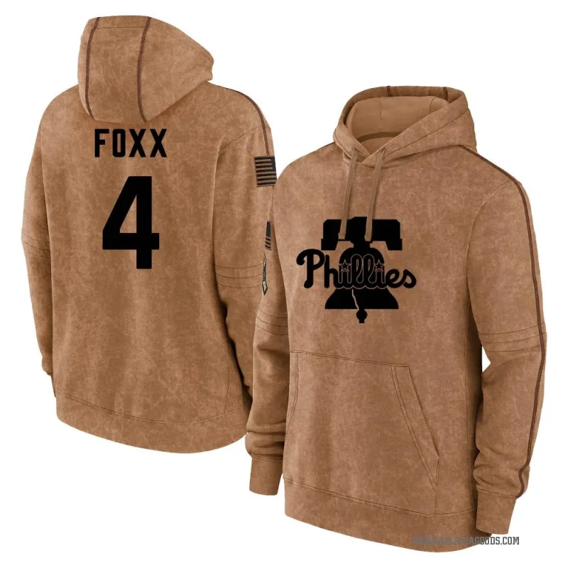 Jimmy Foxx Youth Brown Philadelphia Phillies 2023 Salute to Service Club Pullover Hoodie