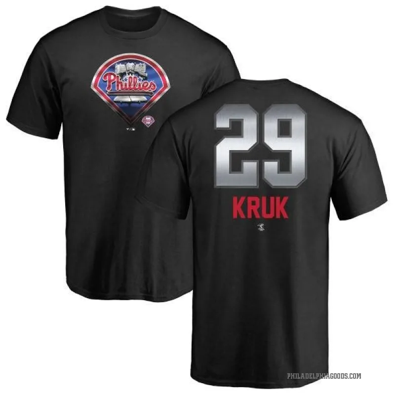 John Kruk Men's Black Philadelphia Phillies Midnight Mascot T-Shirt -