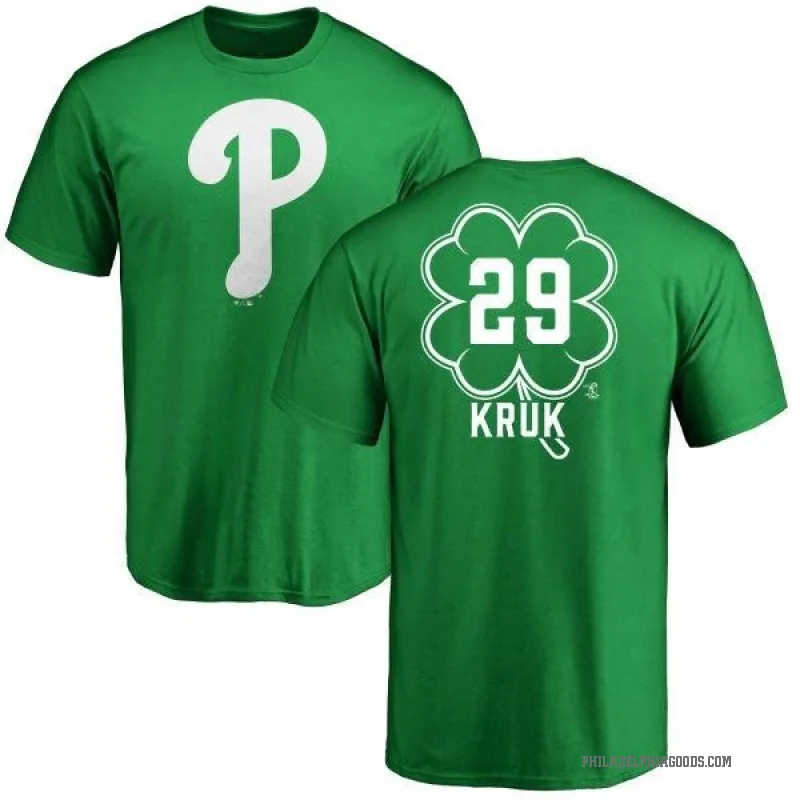 John Kruk Men's Green Philadelphia Phillies Dubliner T-Shirt - Kelly