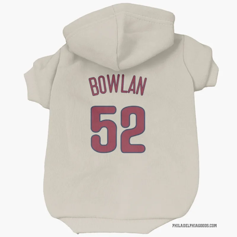 Jonathan Bowlan  Cream Philadelphia Phillies  Cat & Dog Pet Hoodie