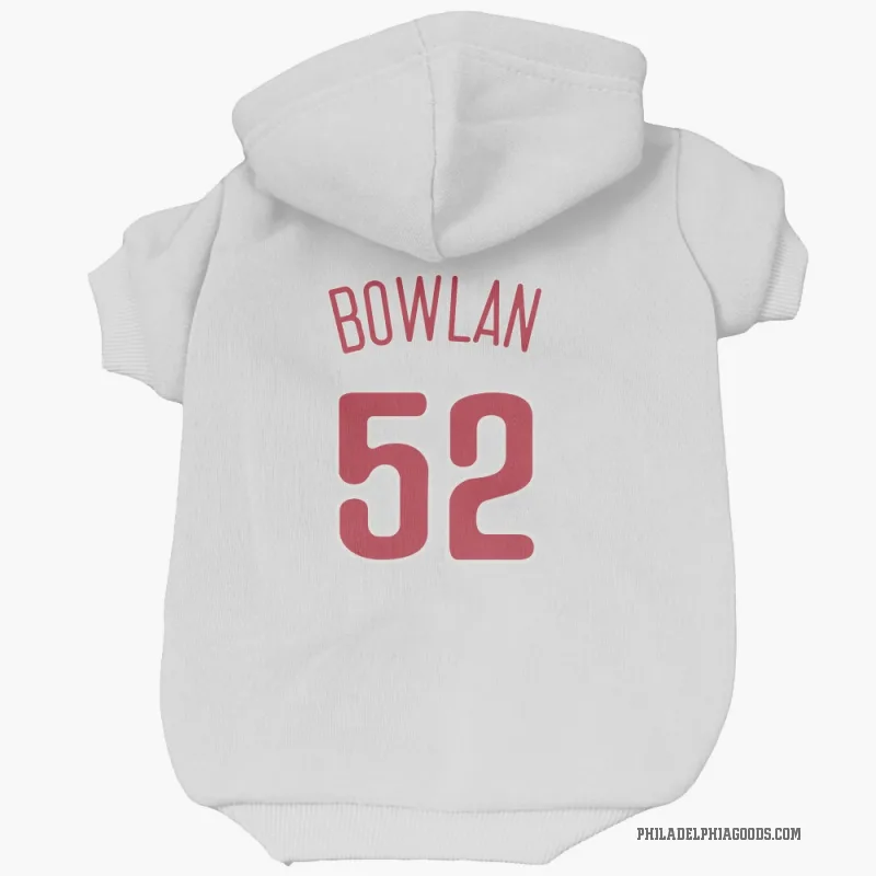 Jonathan Bowlan  Scarlet Philadelphia Phillies  Cat & Dog Pet Hoodie