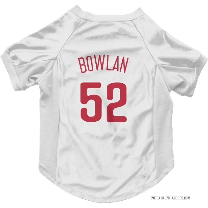 Jonathan Bowlan  Scarlet Philadelphia Phillies  Cat & Dog Pet Jersey