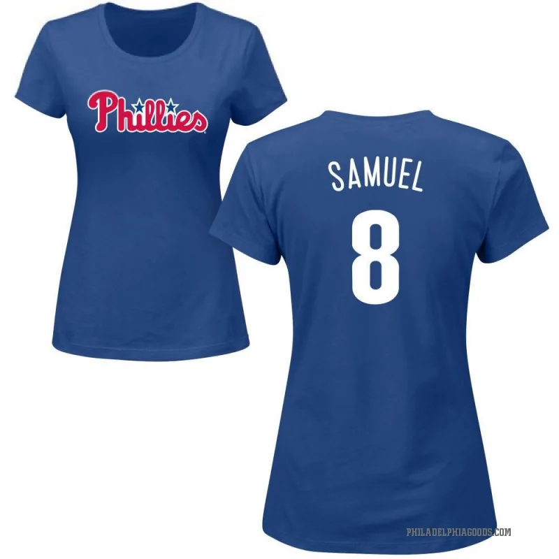 Juan Samuel Women's Royal Philadelphia Phillies Roster T-Shirt -
