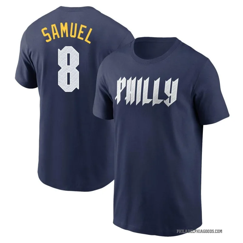 Juan Samuel Youth Navy Philadelphia Phillies 2024 City Connect Fuse T-Shirt