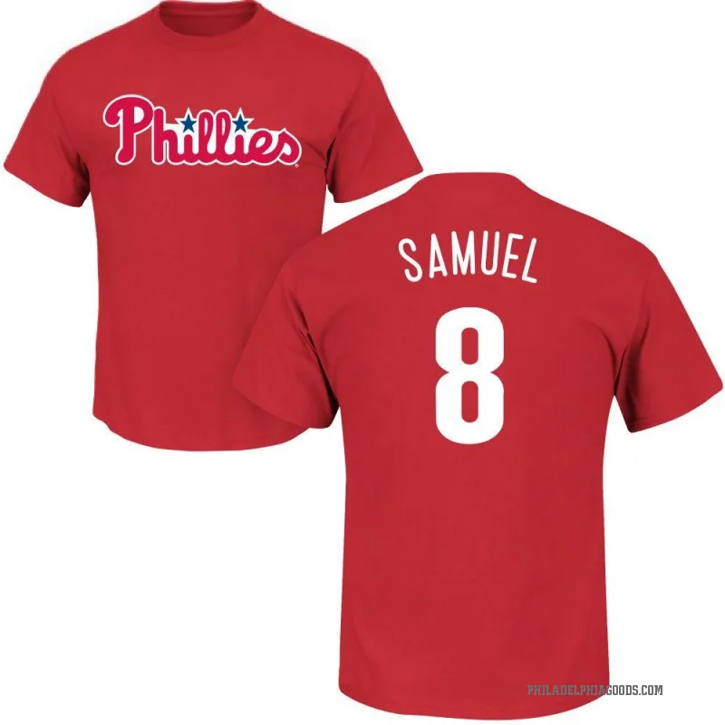 Juan Samuel Youth Red Philadelphia Phillies Roster T-Shirt -