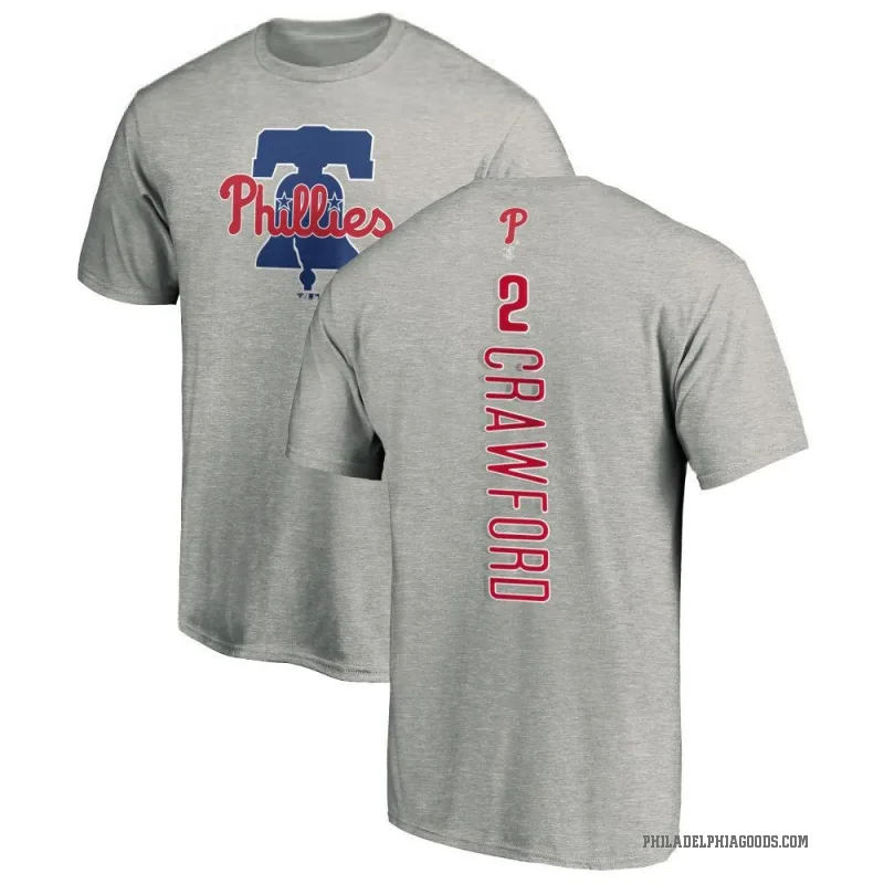Justin Crawford Men's Ash Philadelphia Phillies Backer T-Shirt -