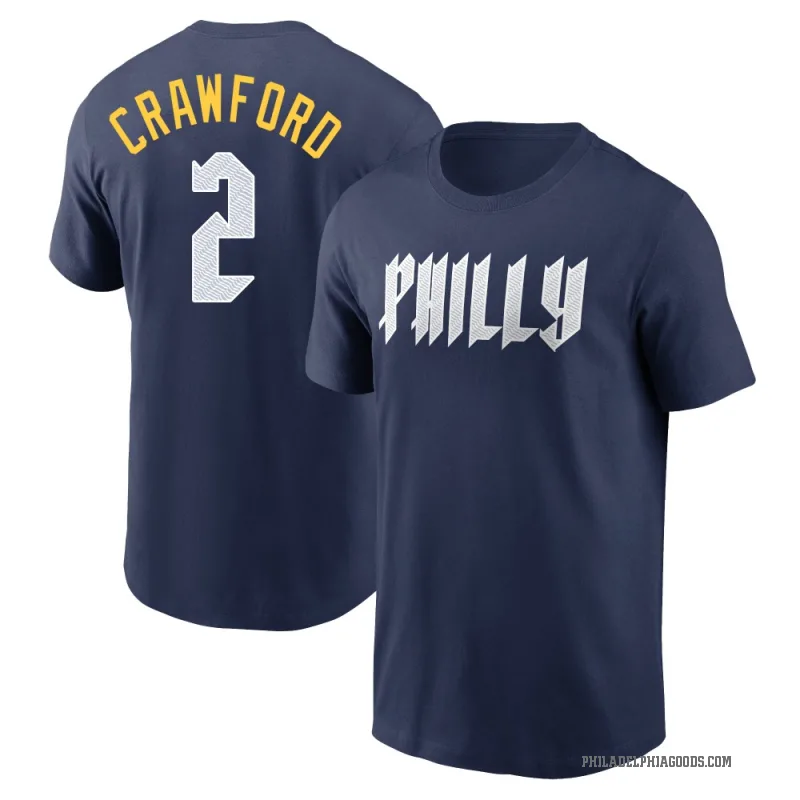 Justin Crawford Men's Navy Philadelphia Phillies 2024 City Connect Fuse T-Shirt