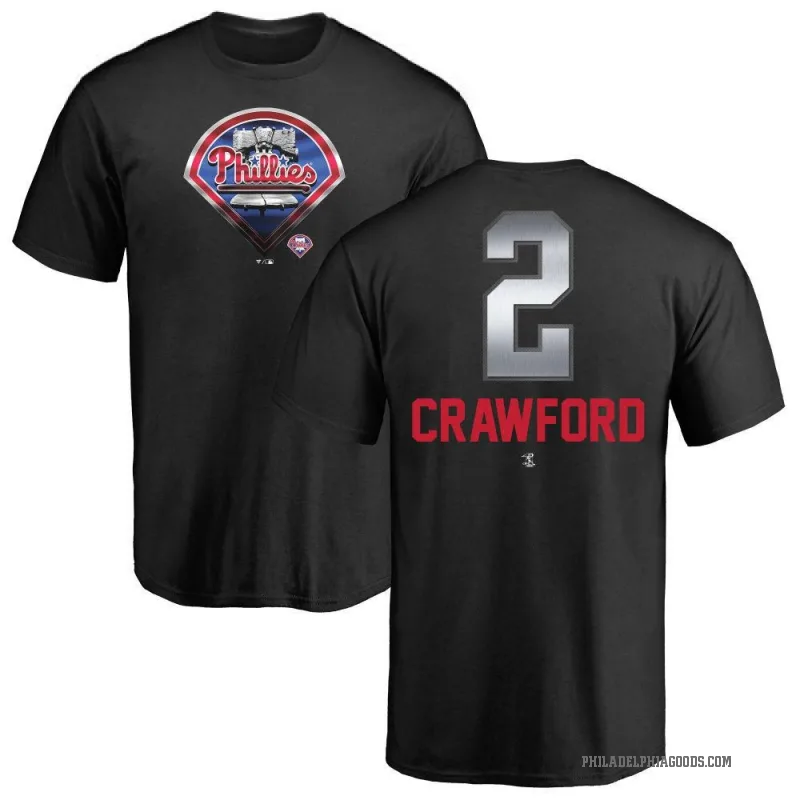 Justin Crawford Youth Black Philadelphia Phillies Midnight Mascot T-Shirt -