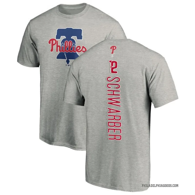 Kyle Schwarber Men's Ash Philadelphia Phillies Backer T-Shirt -