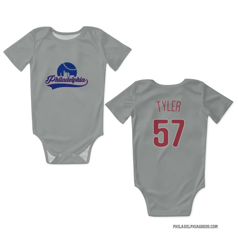 Kyle Tyler  Gray Philadelphia Phillies  Newborn & Infant Bodysuit