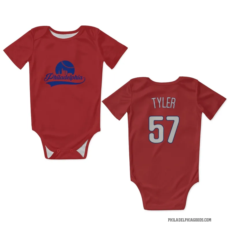 Kyle Tyler  Red Philadelphia Phillies  Newborn & Infant Bodysuit