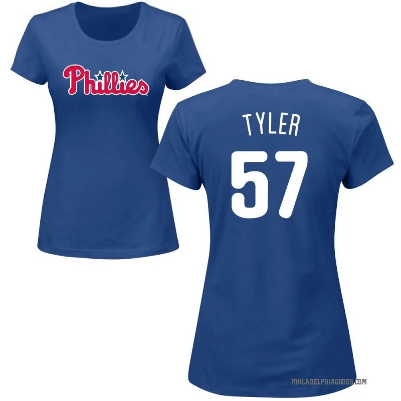Kyle Tyler Women's Royal Philadelphia Phillies Roster T-Shirt -