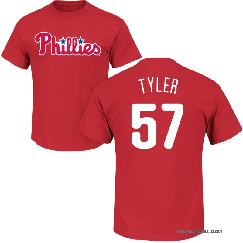 Kyle Tyler Youth Red Philadelphia Phillies Roster T-Shirt -