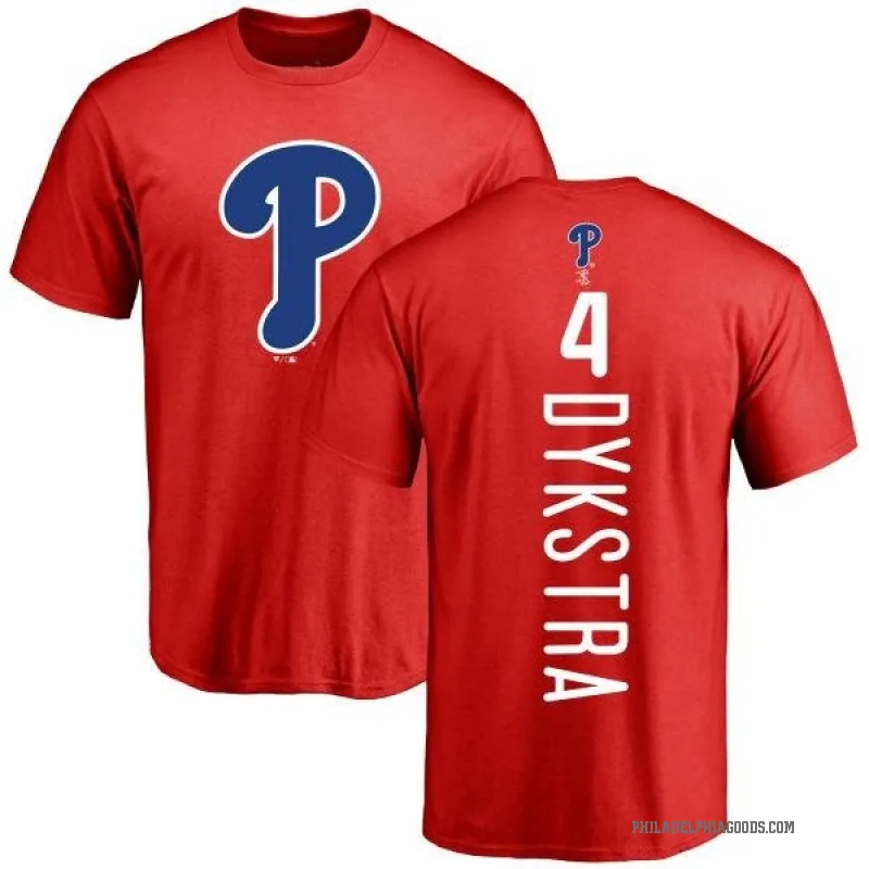 Lenny Dykstra Men's Red Philadelphia Phillies Backer T-Shirt -