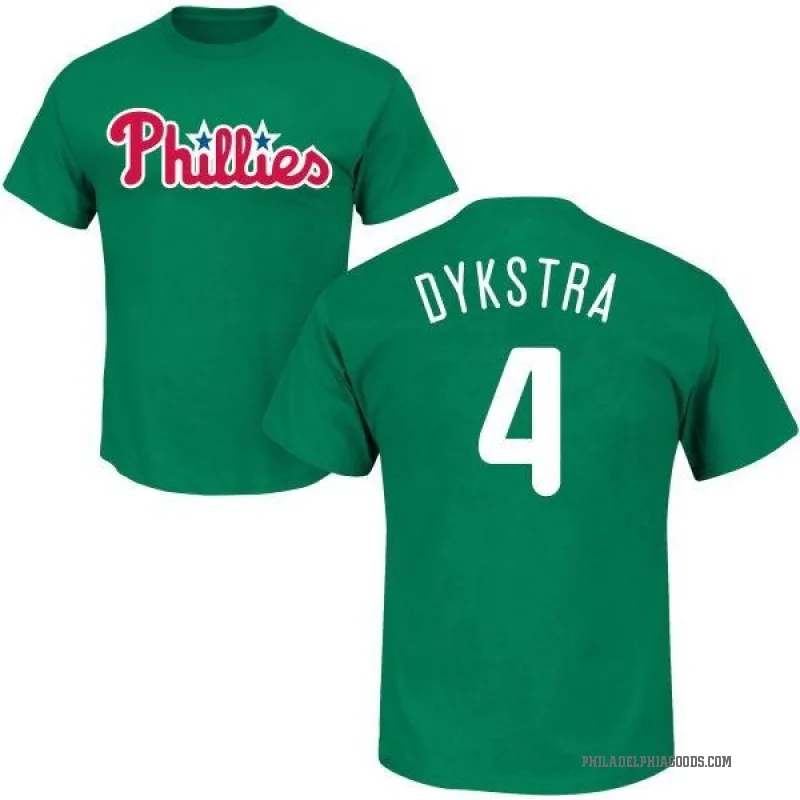 Lenny Dykstra Youth Green Philadelphia Phillies St. Patrick's Day Roster T-Shirt -