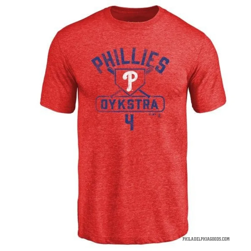 Lenny Dykstra Youth Red Philadelphia Phillies Base Runner T-Shirt -