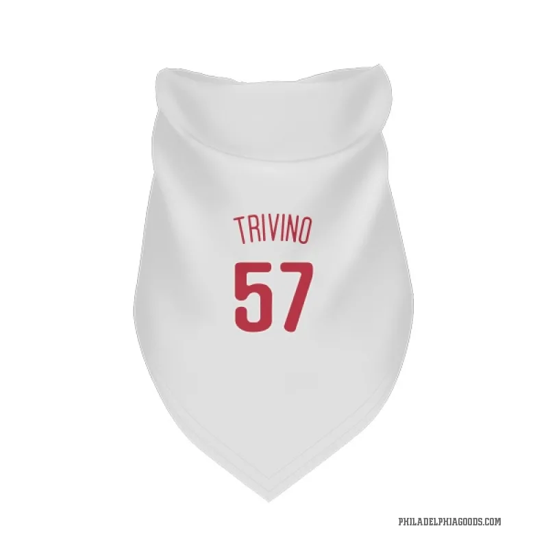 Lou Trivino  Scarlet Philadelphia Phillies  Cat & Dog Pet Bandana