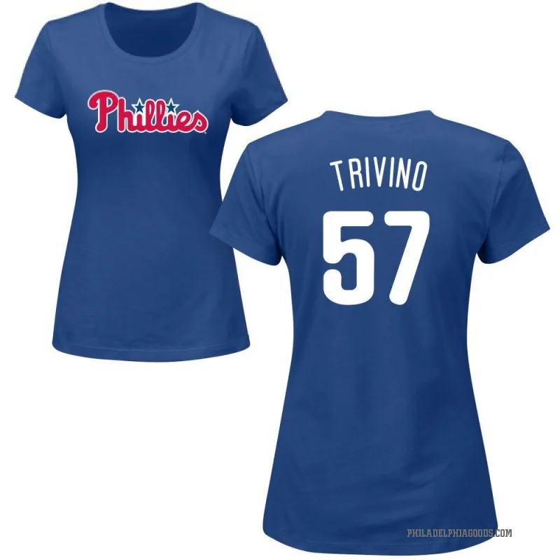 Lou Trivino Women's Royal Philadelphia Phillies Roster T-Shirt -