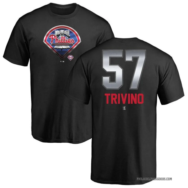 Lou Trivino Youth Black Philadelphia Phillies Midnight Mascot T-Shirt -