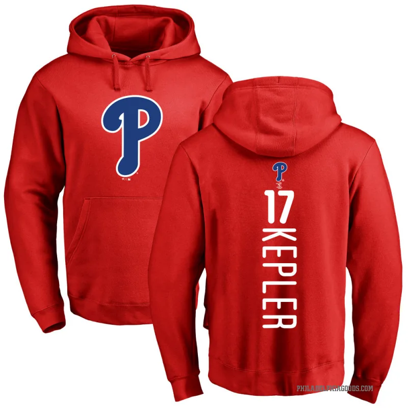 Max Kepler Youth Red Philadelphia Phillies Backer Pullover Hoodie