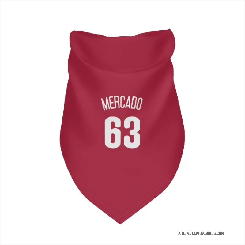 Michael Mercado  White Philadelphia Phillies  Cat & Dog Pet Bandana