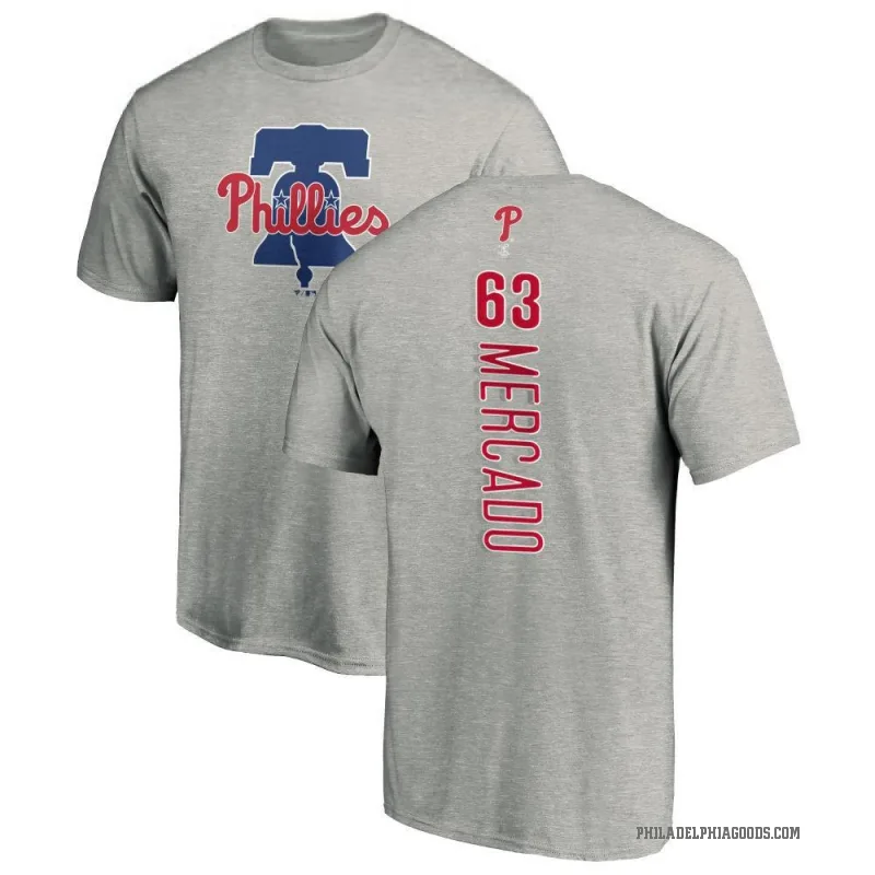 Michael Mercado Youth Ash Philadelphia Phillies Backer T-Shirt -