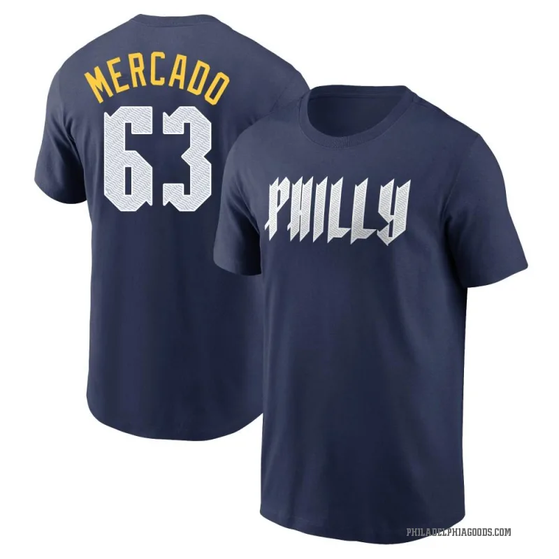 Michael Mercado Youth Navy Philadelphia Phillies 2024 City Connect Fuse T-Shirt