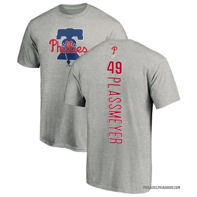 Michael Plassmeyer Men's Ash Philadelphia Phillies Backer T-Shirt -
