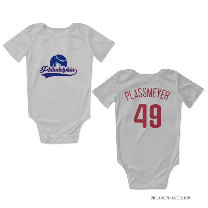 Michael Plassmeyer  Scarlet Philadelphia Phillies  Newborn & Infant Bodysuit