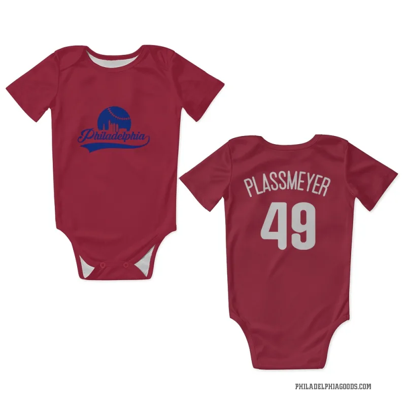 Michael Plassmeyer  White Philadelphia Phillies  Newborn & Infant Bodysuit