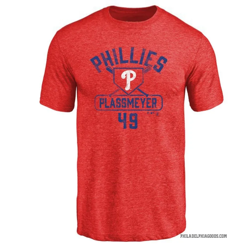 Michael Plassmeyer Youth Red Philadelphia Phillies Base Runner T-Shirt -