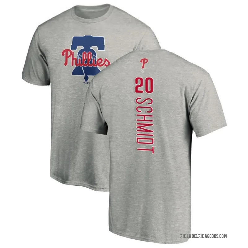 Mike Schmidt Men's Ash Philadelphia Phillies Backer T-Shirt -