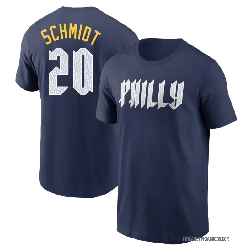 Mike Schmidt Men's Navy Philadelphia Phillies 2024 City Connect Fuse T-Shirt