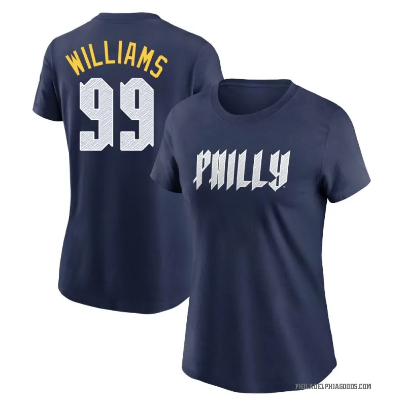 Mitch Williams Women's Navy Philadelphia Phillies 2024 City Connect Fuse T-Shirt