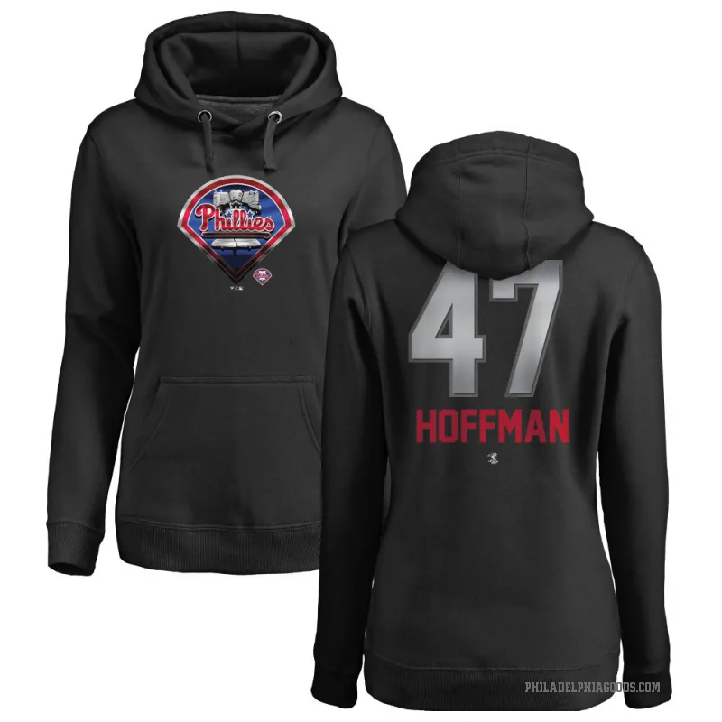 Nolan Hoffman Women's Black Philadelphia Phillies Branded Midnight Mascot Pullover Hoodie -