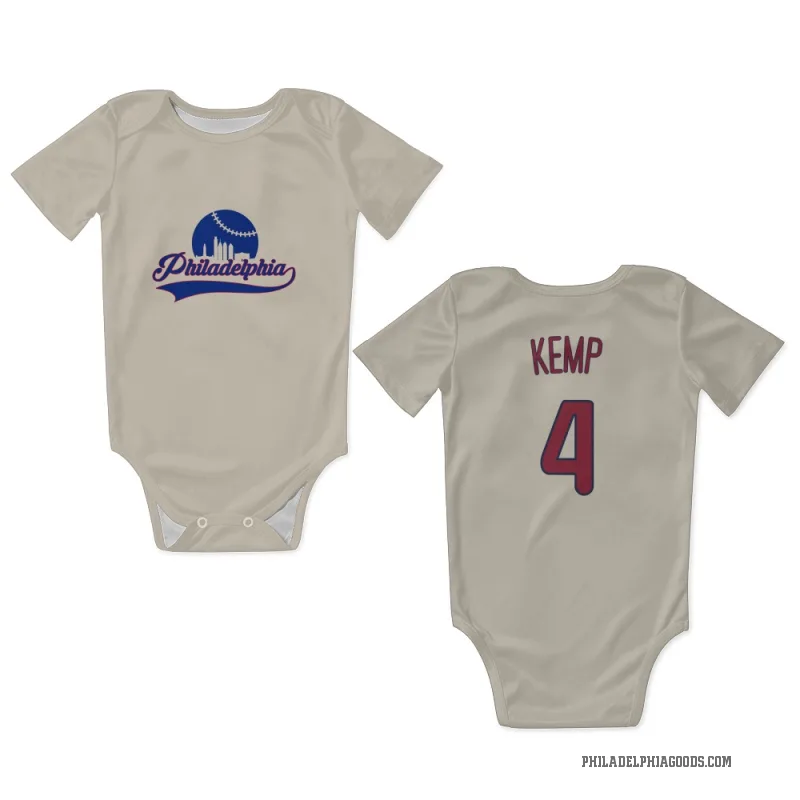 Otto Kemp  Cream Philadelphia Phillies  Newborn & Infant Bodysuit