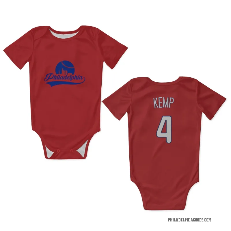 Otto Kemp  Red Philadelphia Phillies  Newborn & Infant Bodysuit