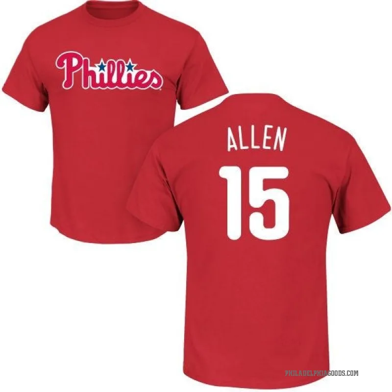 Richie Allen Men's Red Philadelphia Phillies Roster T-Shirt -