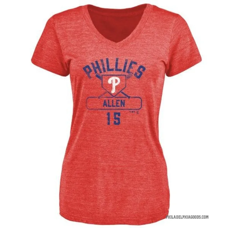 Richie Allen Women's Red Philadelphia Phillies Base Runner T-Shirt -