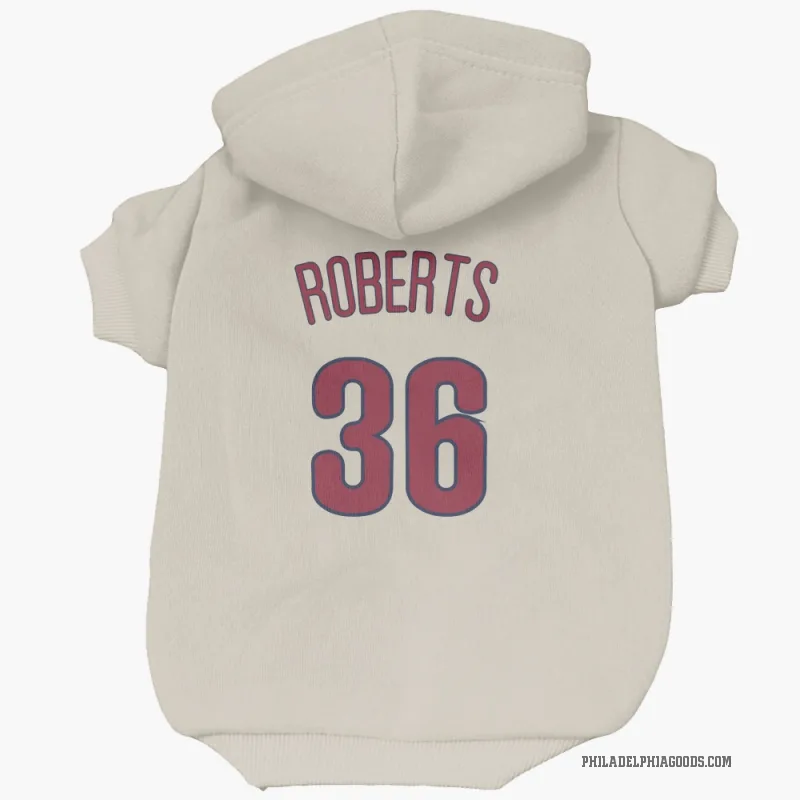 Robin Roberts  Cream Philadelphia Phillies  Cat & Dog Pet Hoodie