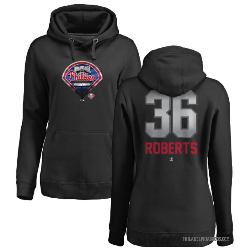 Robin Roberts Women's Black Philadelphia Phillies Branded Midnight Mascot Pullover Hoodie -
