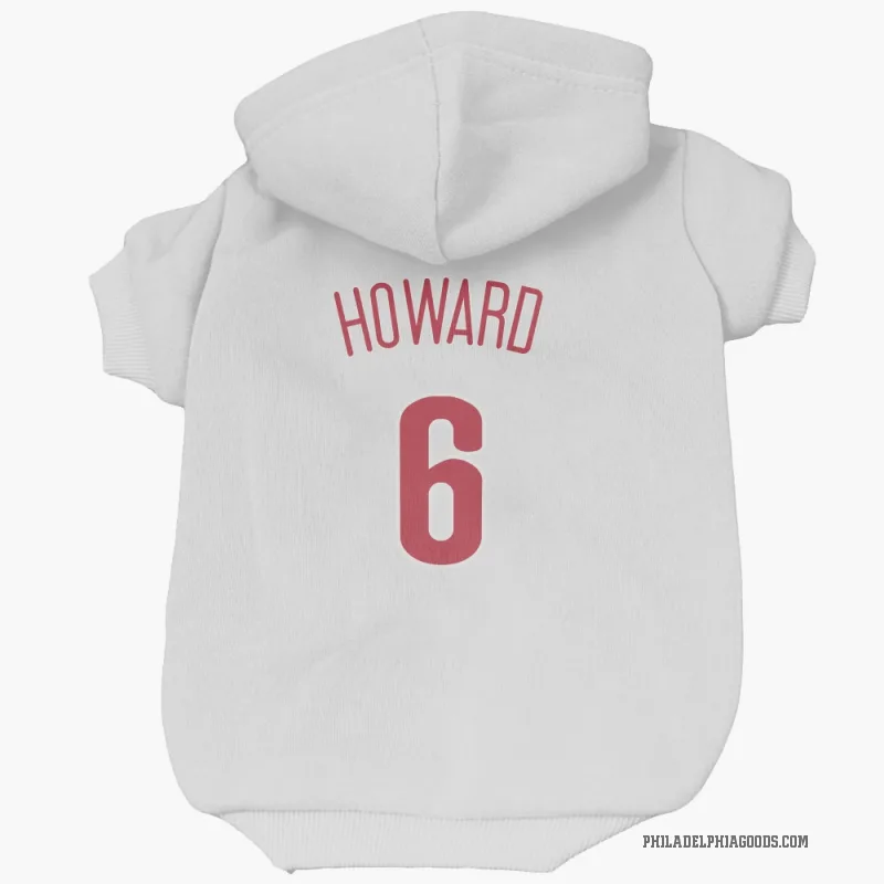 Ryan Howard  Scarlet Philadelphia Phillies  Cat & Dog Pet Hoodie