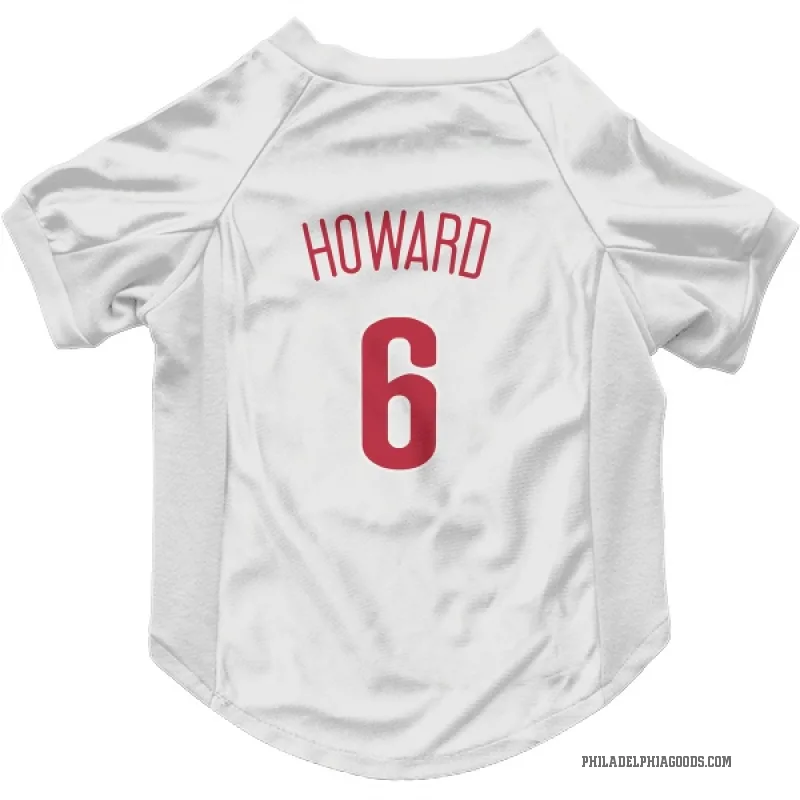 Ryan Howard  Scarlet Philadelphia Phillies  Cat & Dog Pet Jersey