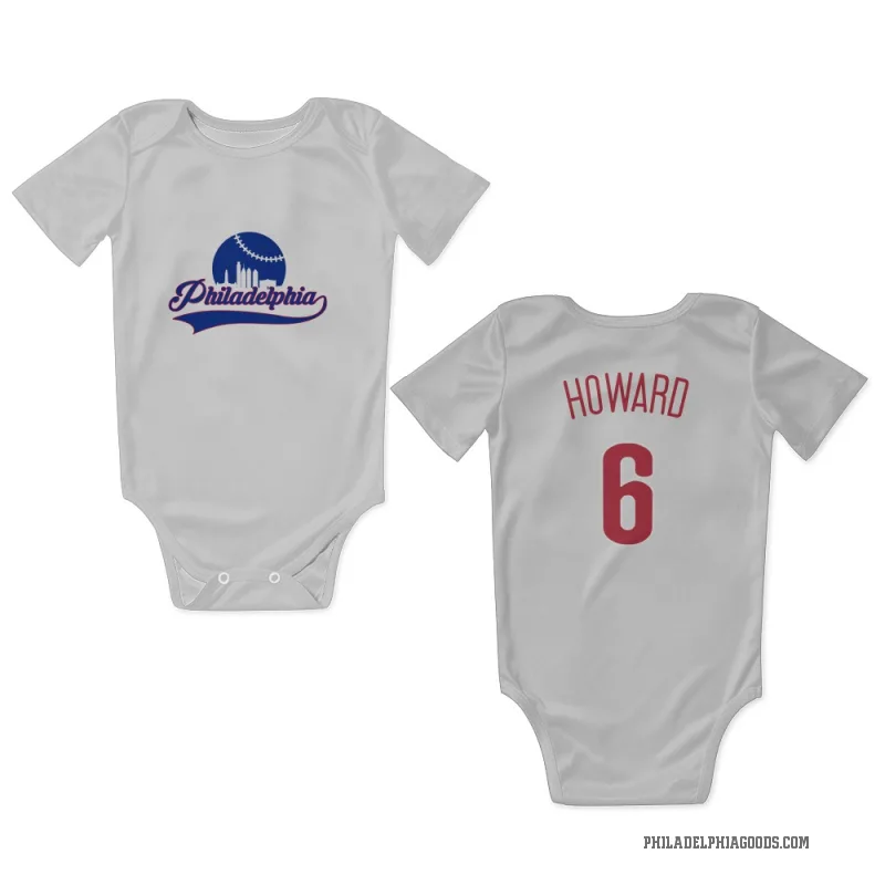 Ryan Howard  Scarlet Philadelphia Phillies  Newborn & Infant Bodysuit