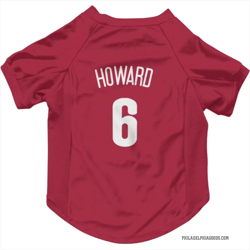 Ryan Howard  White Philadelphia Phillies  Cat & Dog Pet Jersey