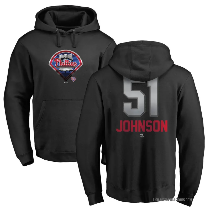 Seth Johnson Men's Black Philadelphia Phillies Branded Midnight Mascot Pullover Hoodie -