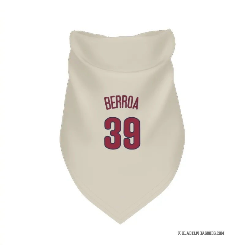 Steward Berroa Cream Philadelphia Phillies Cat & Dog Pet Bandana