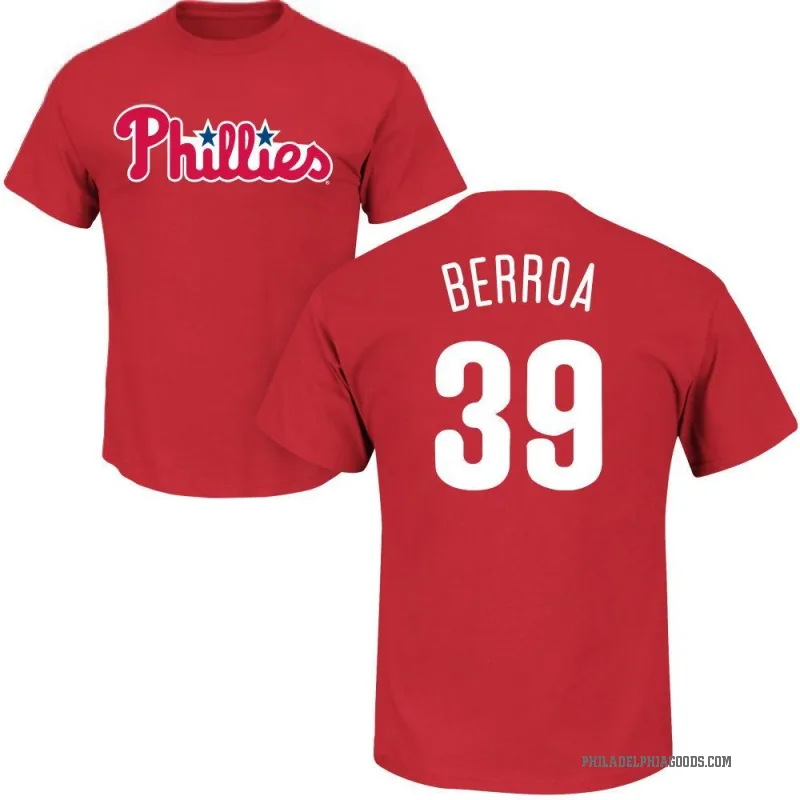 Steward Berroa Men's Red Philadelphia Phillies Roster T-Shirt -